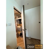 White Primed Interior Door with Gold Profile for UAE Developers